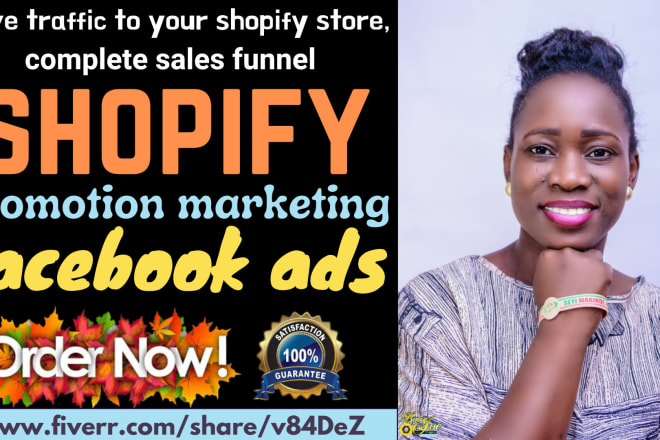 I will drive traffic to your store shopify promotion run sales funnel shopify marketing