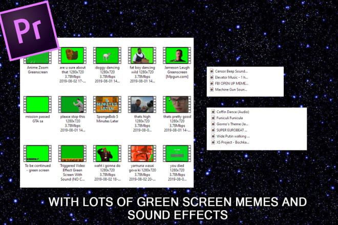 I will edit the greatest meme video you can buy in premierepro