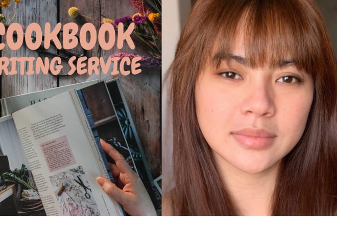 I will ghostwrite your recipe and be your cookbook writer