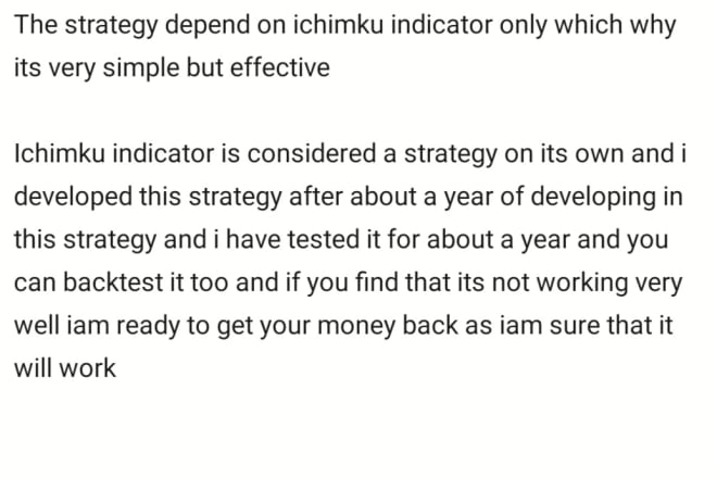 I will give you forex strategy that you can test first