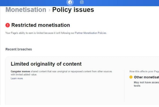 I will give you tips to remove violation on facebook page