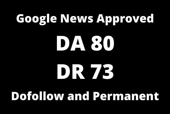 I will guest post on da 80 google news for seo backlinks