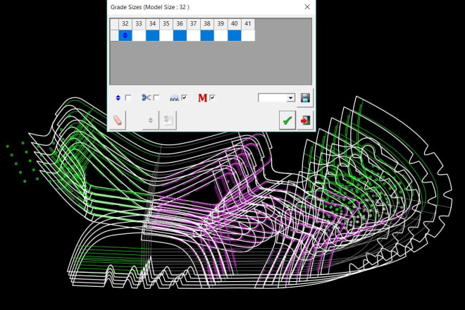 I will help you grading your shoe pattern