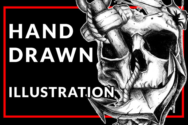 I will ink pencil hand draw or digital illustration