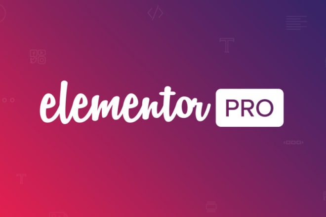 I will install elementor pro for you
