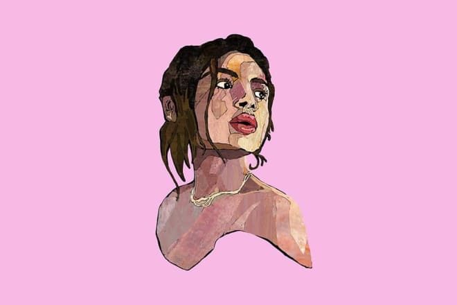 I will make a collage portrait