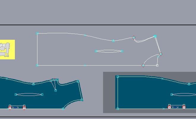 I will make a digital clothing sewing pattern
