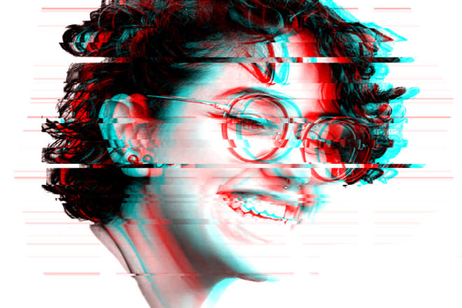 I will make a glitch portrait