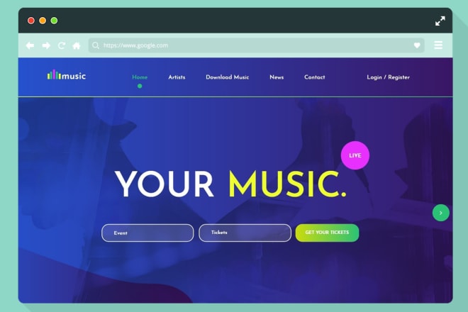 I will make a music web application