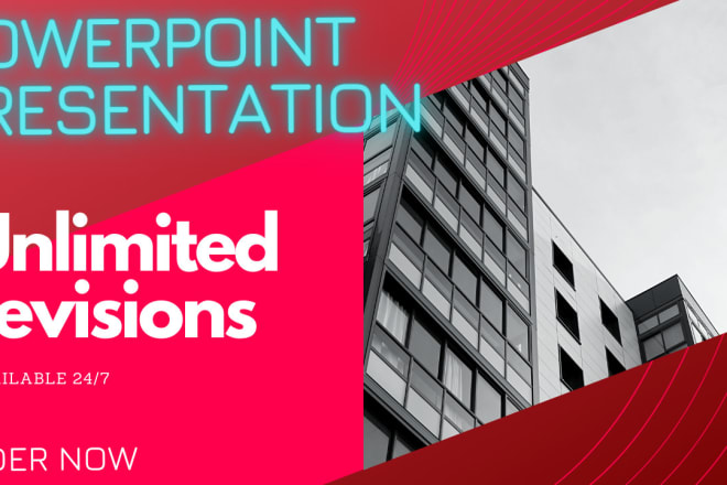 I will make and design a professional powerpoint presentation