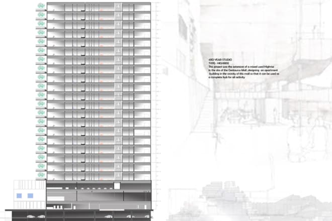 I will make architectural portfolio,plan rendering