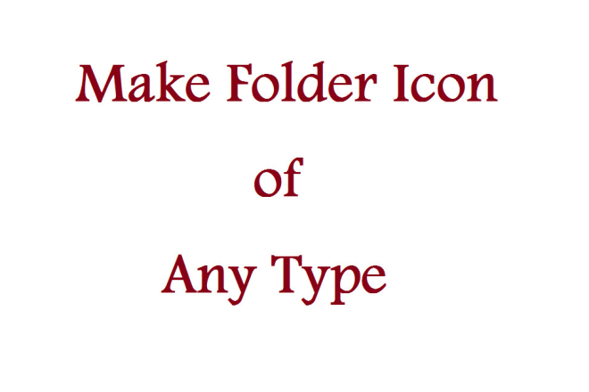 I will make custom folder icons of windows any type