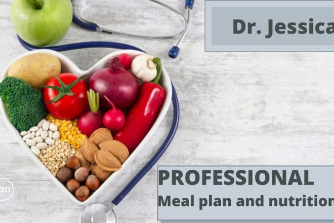 I will make diet plan, meal plan and nutrition