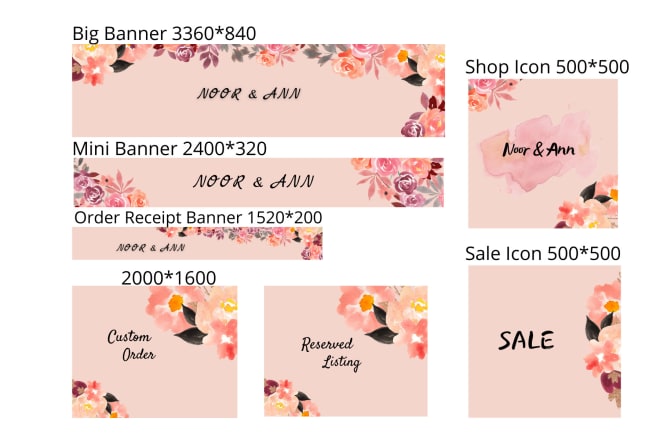 I will make etsy banner or cover for your shop