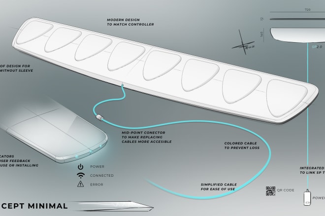 I will make industrial design concept sketches