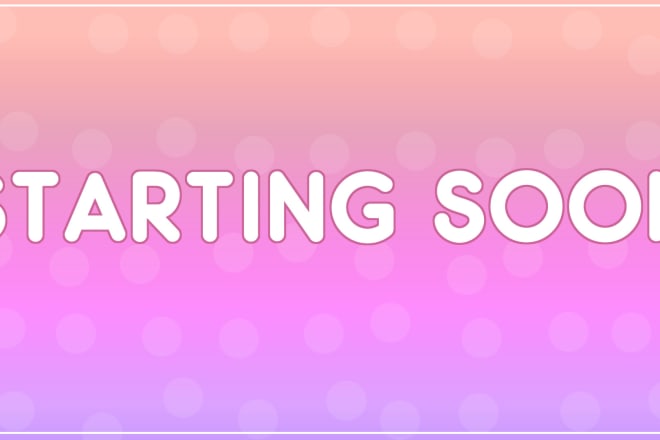 I will make twitch overlays and scenes