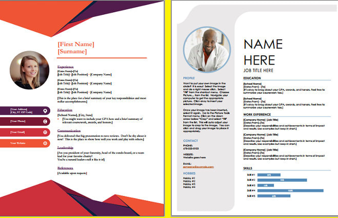 I will make your fast custom cv, resume, and cover letter