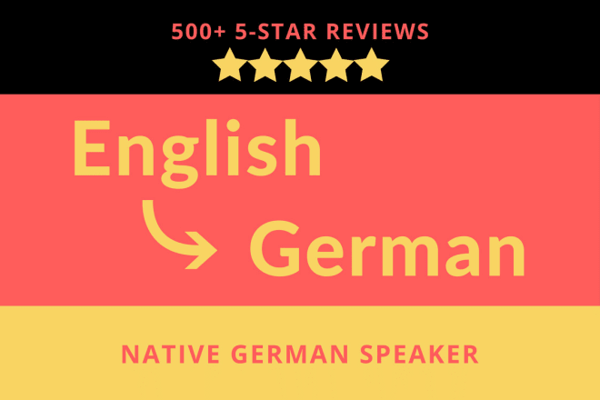 I will manually translate english to german