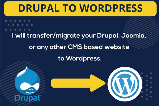 I will migrate your drupal website to wordpress