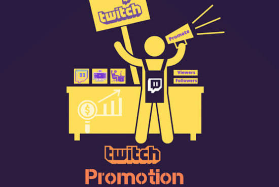 I will organically help to grow and promote your twitch channel with live viewers