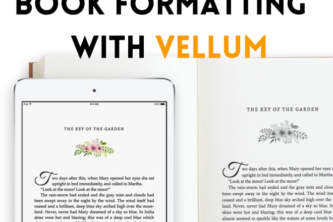I will professional ebook and book formatting with vellum 24h