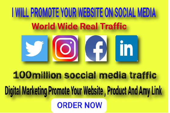 I will promote and marketing website, link, the online product on social platforms