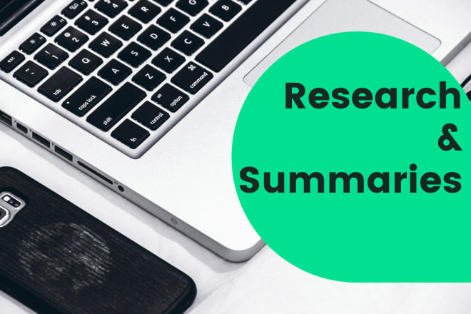 I will provide research and summaries content you need