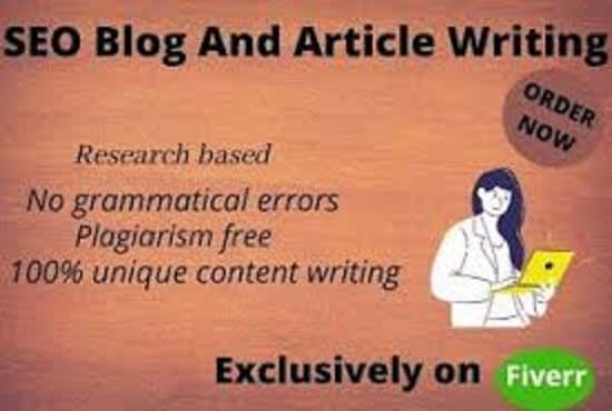 I will research and write your perfect article
