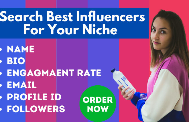 I will search best instagram influencer for your niche