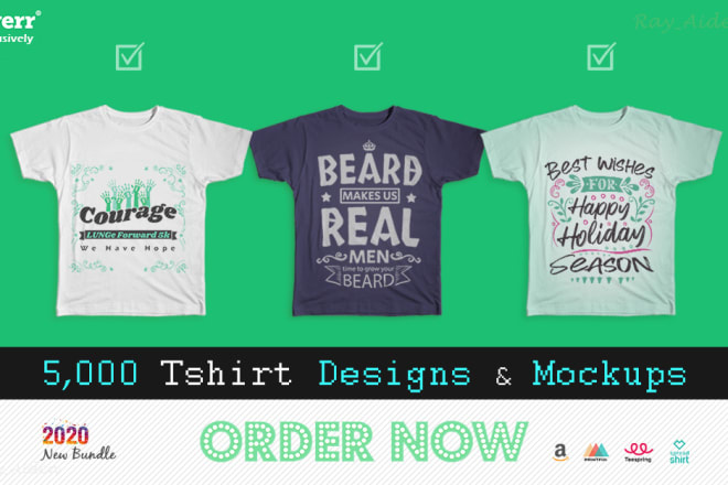 I will send 5k tshirt design templates and mockups