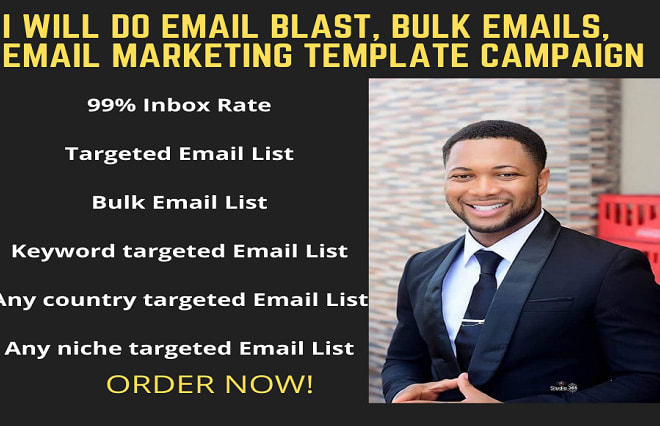 I will send bulk email marketing, bulk email blast, email campaign