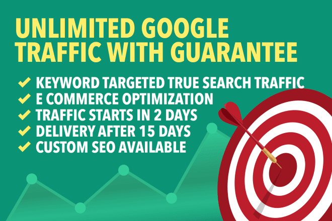 I will send google search traffic with guarantee