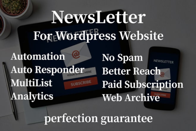 I will setup newsletter system to wordpress website