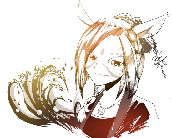 I will sketch you anime icon