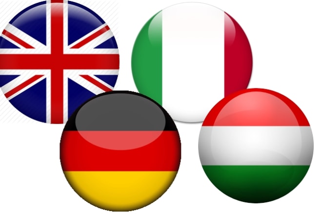 I will translate english, hungarian, german and italian