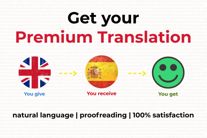 I will translate english into spanish and catalan