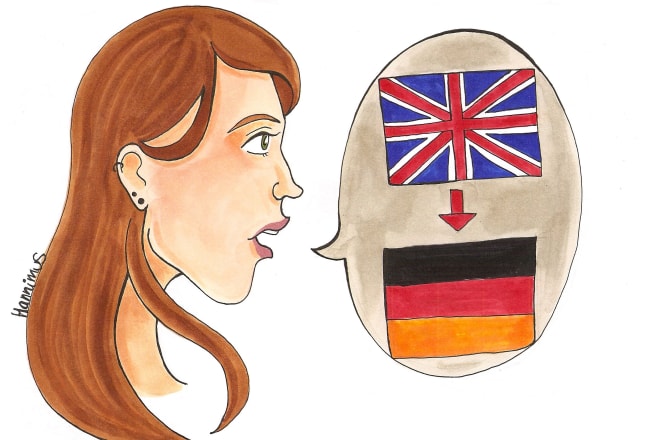 I will translate english to german