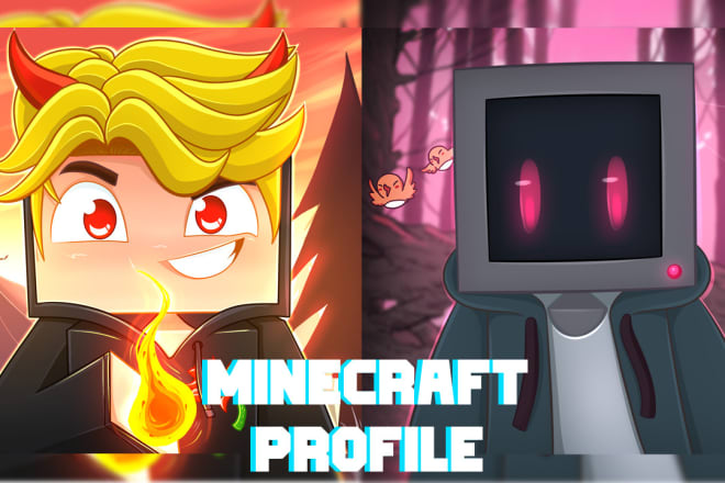 I will turn your minecraft skin into a cartoon avatar