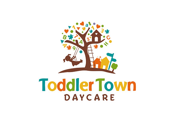 I will unique and beautiful child care logo design new concepts fantastic