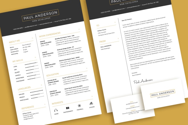 I will write and design your CV and cover letter