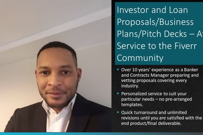 I will write and review an effective and customized business plan with pitch deck