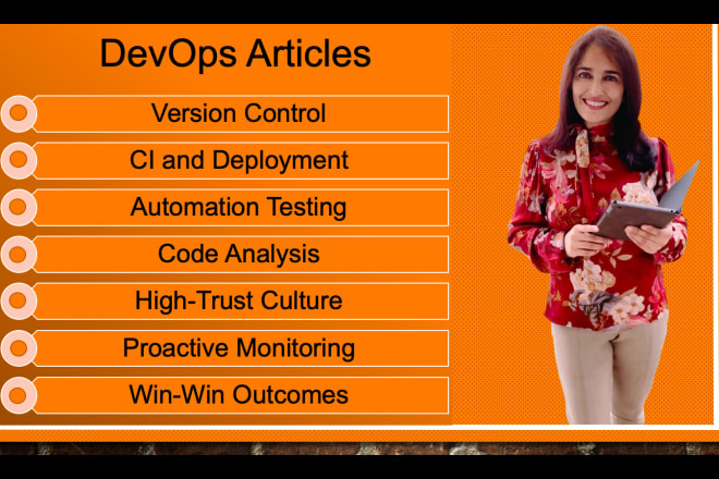 I will write blogs and articles on devops