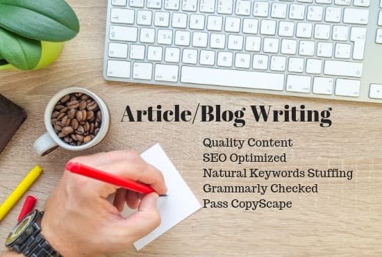 I will write creative and engaging articles for you