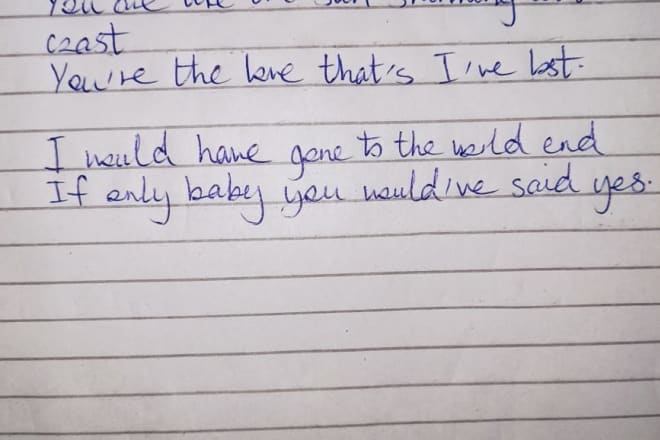 I will write intriguing love songs and r and b songs