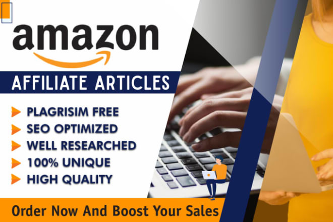 I will write seo friendly amazon affiliate articles for niche blog or site