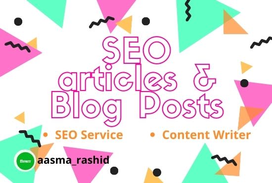 I will write SEO friendly articles