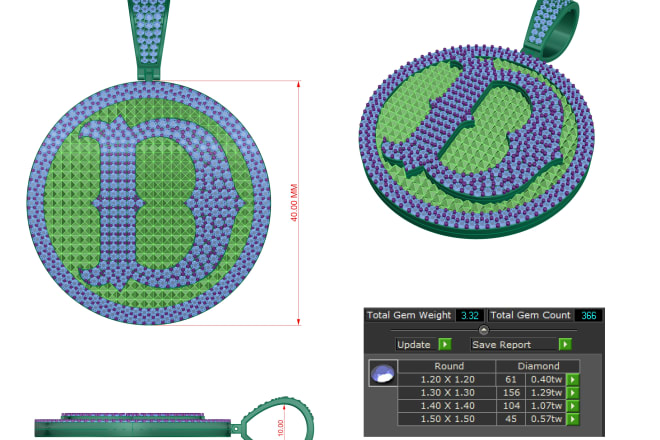 I will 3d cad jewelry designer