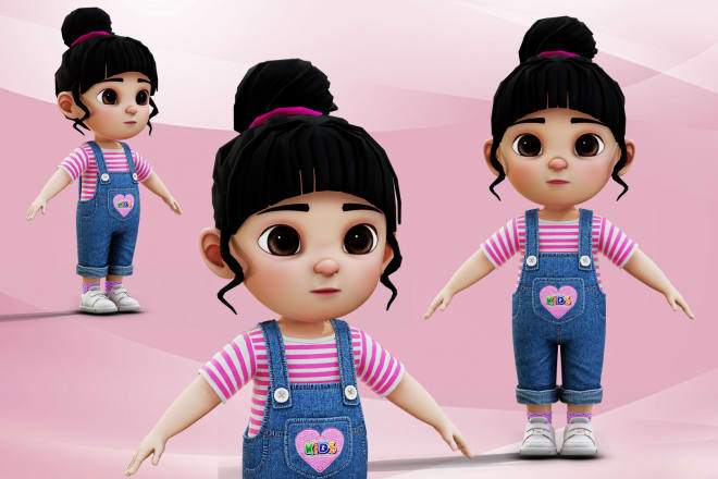 I will 3d character cartoon modeling