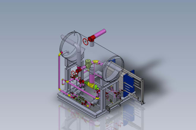 I will 3d model, 2d drafting, mechanical piping, pid