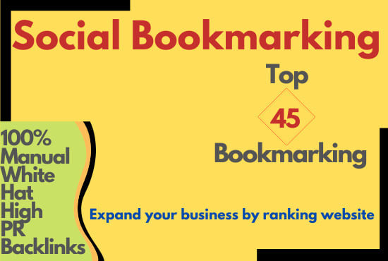 I will 45 bookmark submissions manually on high PR backlinks